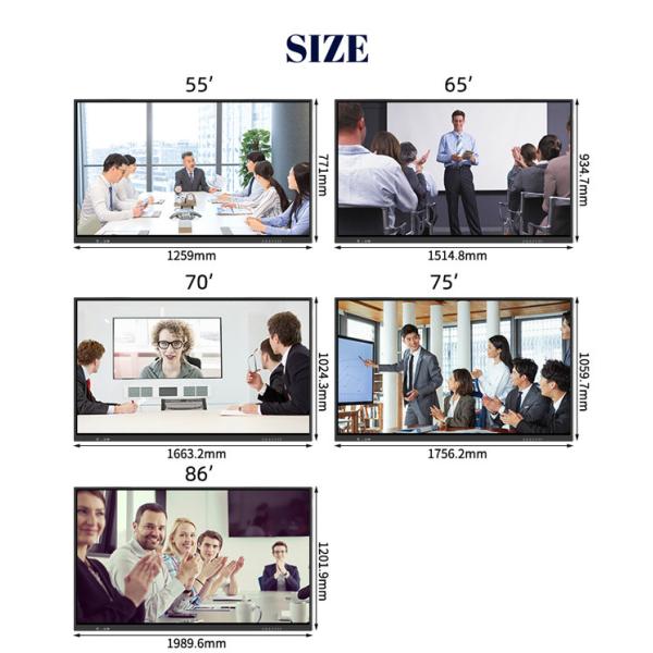 256GB 86 Inch Interactive Display Ultra Thin Touch Screen Intel CoreI5