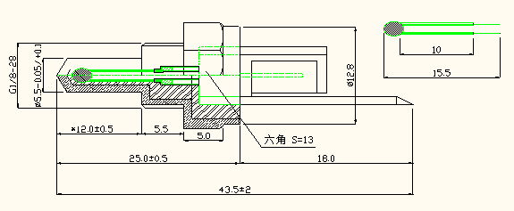 Clip-spring Integrated Connector G18 Overmolded Probe Micro Temperature Sensor For Wall Mounted Condensing Gas Boiler