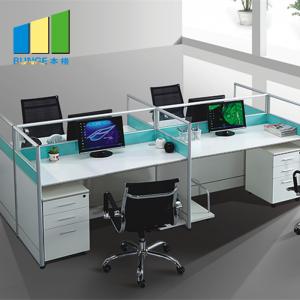 Cheap Melamine Finish Board Staff Workstation Office Furniture L Shaped 5 Years Warranty for sale