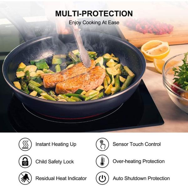 Built-in Hob 24'' Ceramic Electric Stove 3 Burner