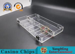 Cheap Gambling Poker Chips Box Anti - Counterfeit Chips Double Lock Chip Carrier for sale