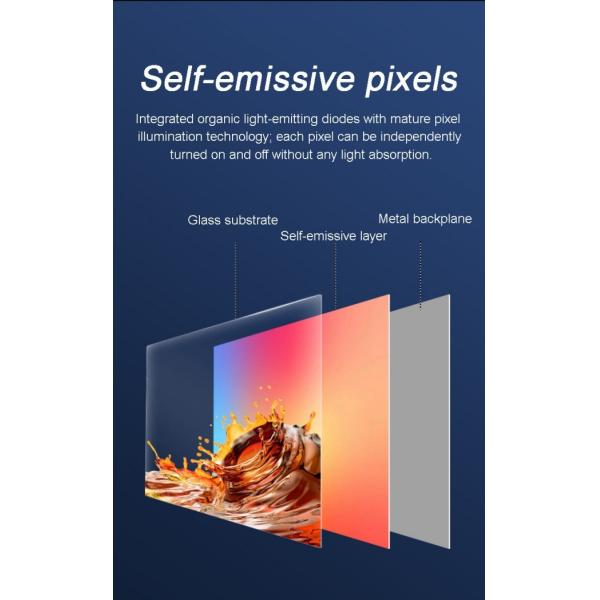 Windows Operating System High-Brightness OLED Transparent Cabinets Digital Signage with 8 Array Mic