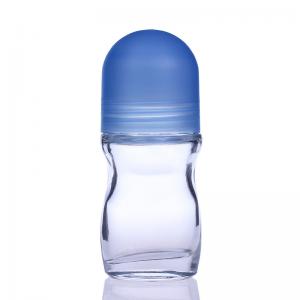 China Roller Bottle Glass 50ML Roll On Perfume Bottles for Essential Oils with PP Ball on sale