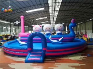 China Commercial Round 0.55mm PVC 12m Inflatable Bounce Houses Rental on sale