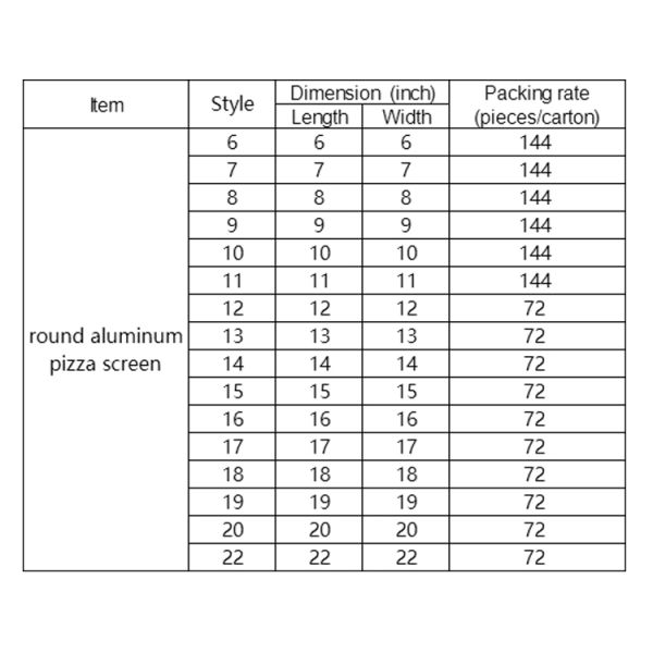 20 inch round mesh pizza tray perforated pizza pan baking tray baking pan aluminum pizza screen for bakery or restaurant or bar