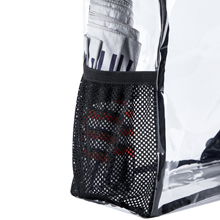 Clear Cinch Bags Traveling Sport Bags,Backpack with Front Zipper Mesh Pocket,Mesh Pocket and Bottle Mesh Poket,holder