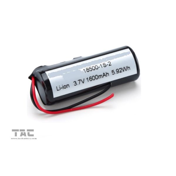 ICR18500 3.7V 1000mAh Lithium Ion Cylindrical Battery for Portable Flashlight