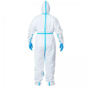Cheap EN14126  Against Blood Disposable Protection Clothing Medical Protective Coverall for sale