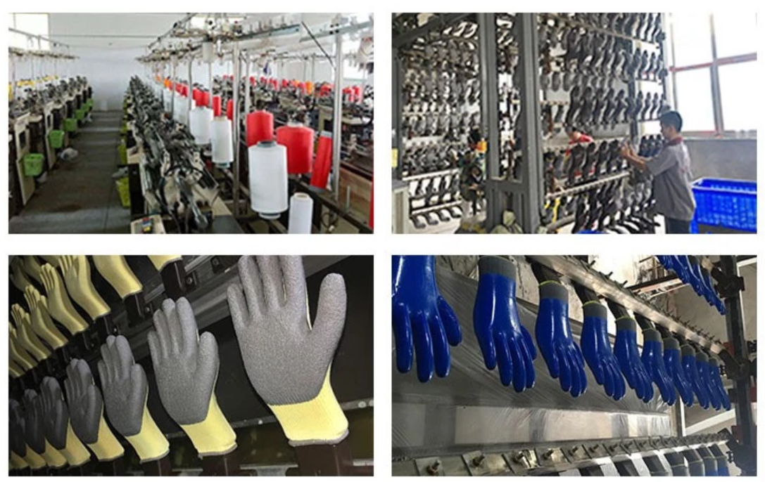 7 Gauge Terry Brushed Inside Winter Nitrile Gloves For Cold Weather