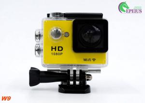 Ultra 1080P HD Gopro Action Camcorder , W9 Wireless Video Camera For Sports Recording 