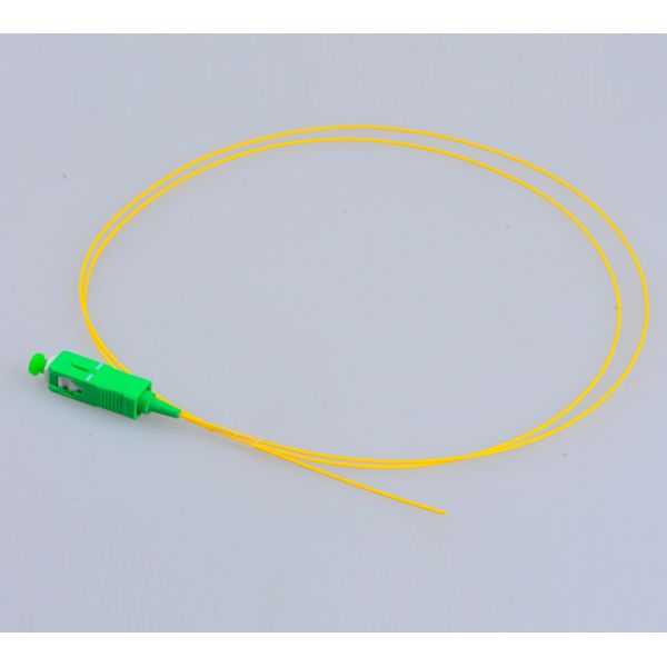 Optical pigtail SC/APC singlemode G657A1 simplex 2.0mm yellow cable