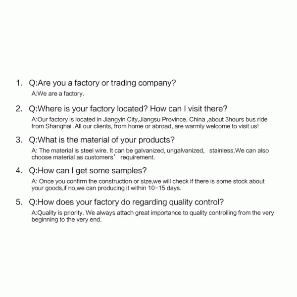 Plastic Covered PVC Coated Stainless Steel Wire Rope 1mm-10mm Diameter