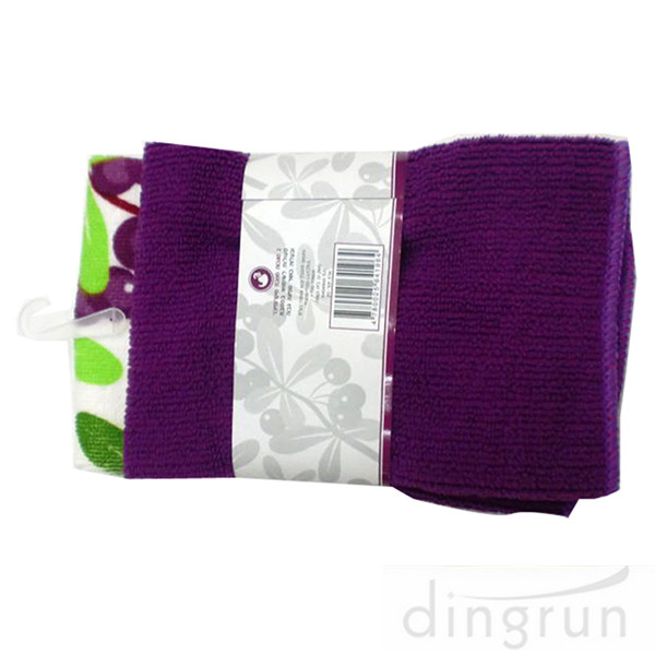 Simple Designs Custom Microfiber Cloth , Embroidered Microfiber Towel 30*60 Fastdry