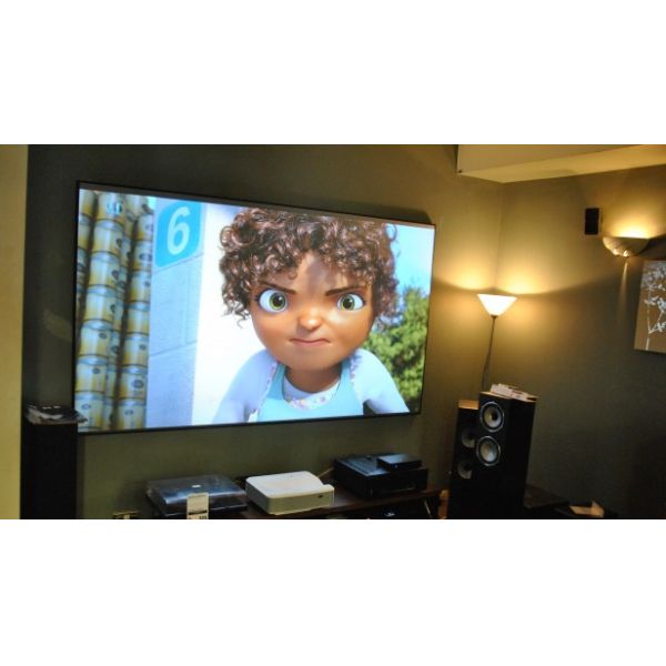 Cinema Fixed Frame Screen Diamond Anti - Light Projector Panel 170° View Angle