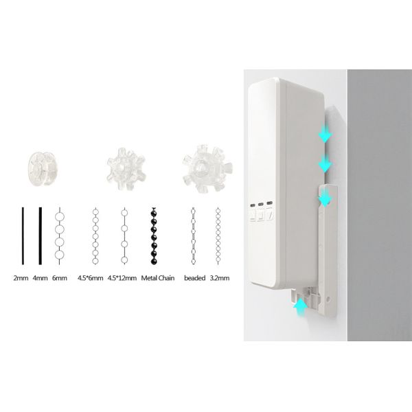 DIY Alexa Google Zebra Blinds Curtain Smart Electric Motor Tuya WIFI smart roller blind motor