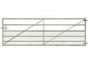 Cheap Hot Dipped Galvanised Field Gates , Adjustable Hinges Heavy Duty Farm Gates for sale
