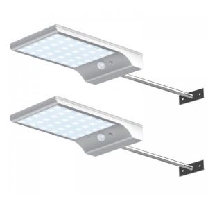 China 36 led square stainless steel iron super bright outdoor garden led solar lights ul guangzhou for courtyards on sale