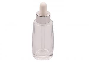 Cheap 20/400 30ml Clear Glass Dropper Bottles 30g Body Oil Glass Bottle for sale
