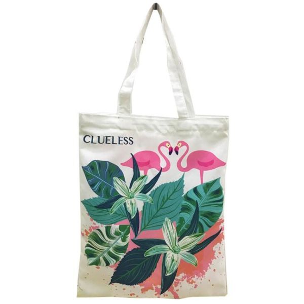 Custom silk screen printed Cotton material handle style blank natural cotton canvas bag without logo bagplastics bagease