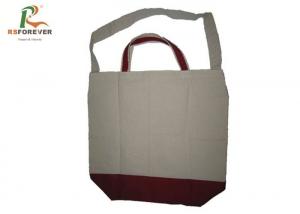 Cheap Reusable Shoulder Cotton Canvas Bags Tote Style With Double Handle Customized Size for sale