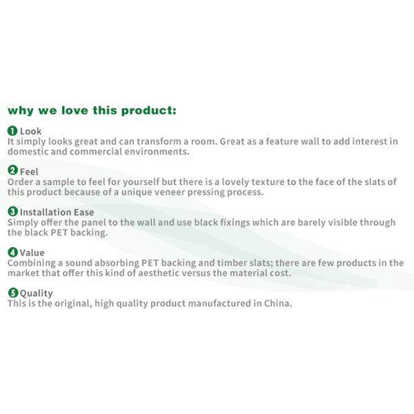 Sound Absorption Oak Acoustic Panels Coating Finish For Living Room