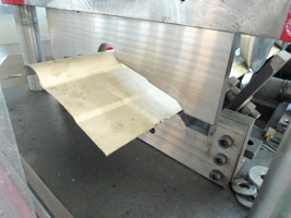 PLC Control Gutter Roll Forming Machine For Steel Roof Ridge Tile Cap