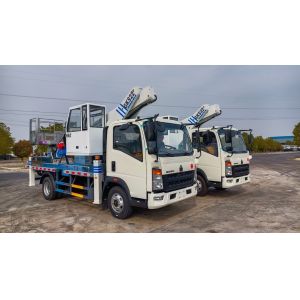 HOWO 22Meter Telescopic Boom Aerial Platform Working Aerial Bucket Truck