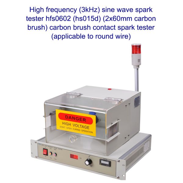 Wire and Cable High Frequency Spark Testing Machine - Side View
