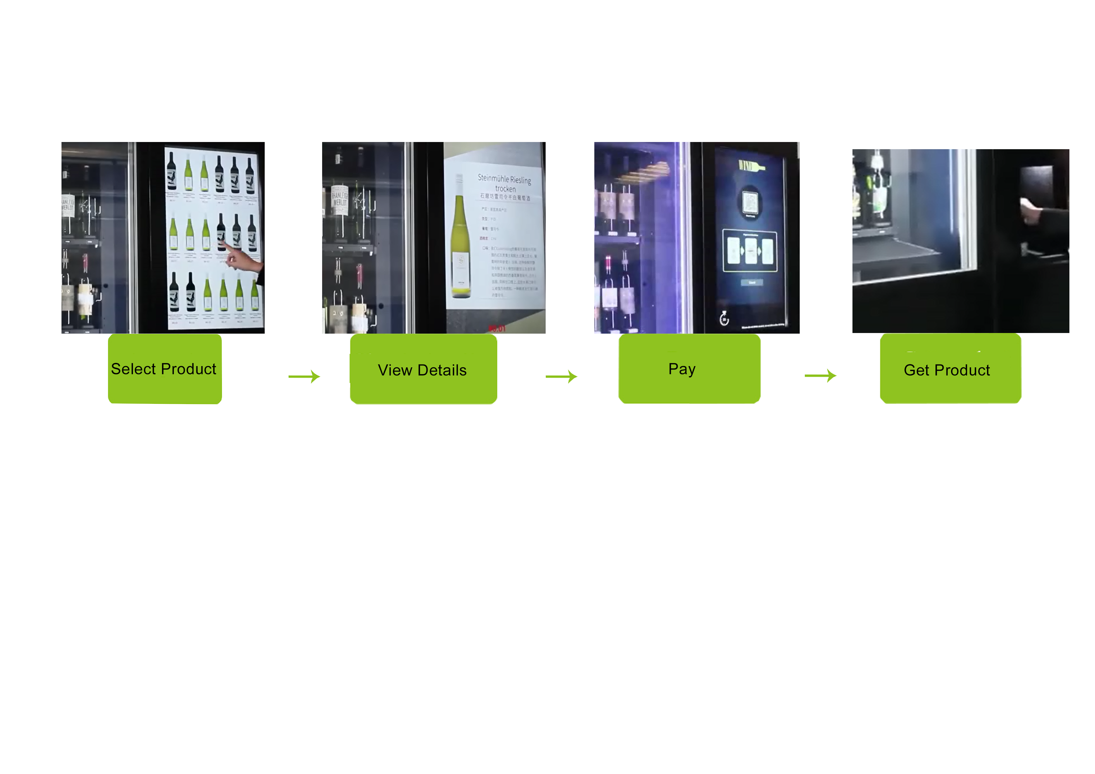 Sparkling Wine champagne beer alcohol spirit bottle olive oil combo Vending Machine with remote control