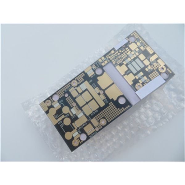 PTFE High Frequency PCB on DK2.65 F4B 0.8mm 1oz Copper With Immersion Gold and Black Solder Mask