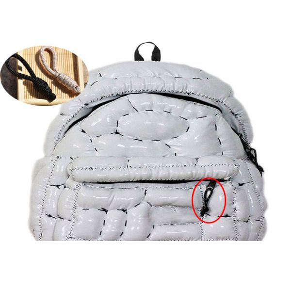 Eco Friendly Garments Polyester Drawstring Cord 6cm Non Stretch