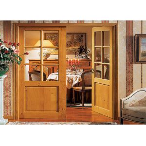 Cheap Decorative Wood Composite Door , Fire Rated Wooden Double Door With MDF Material for sale