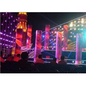 Cheap Professional Flexible LED Display Screen , Flexible LED Video Wall Noise Free Power Supply for sale