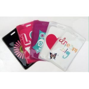 Cheap Good Looking Vertical Durable PVC Badge Holder For Credit Cards for sale