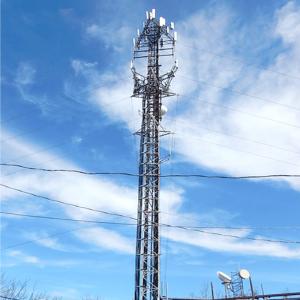 Cheap Transmission Distribution Electric Cable Tower 100m High Mast Angular Steel for sale