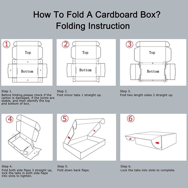Corrugated Box Mailers- White Cardboard Shipping Box Corrugated Box Mailer Shipping Box For Mailer Moving and Craft