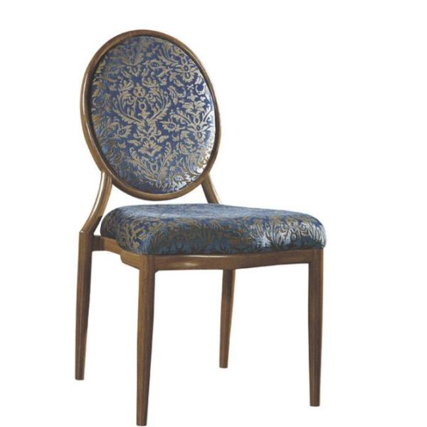 round back light-gray cushion golden painting dining chair for sale