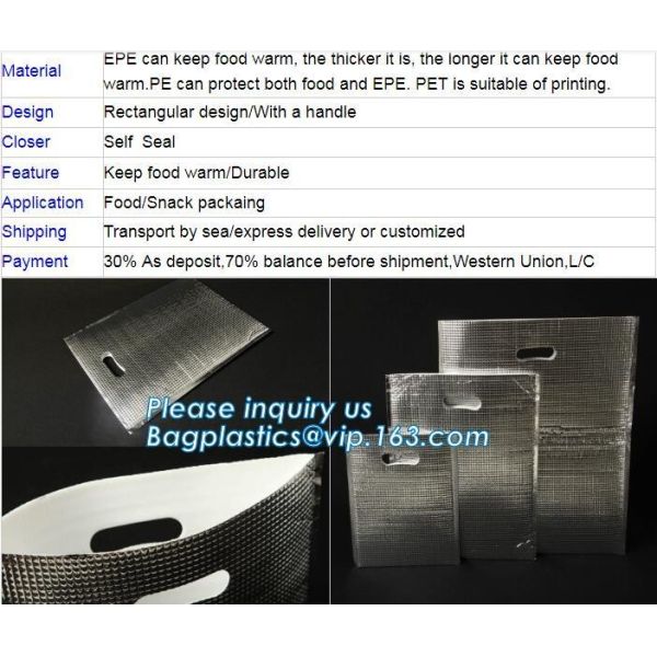 Freezer Bags Color Cold Insulation Waterproof Convenient Portable Ice Meal Packages Refrigerator Cooler Lunch Bag bageas