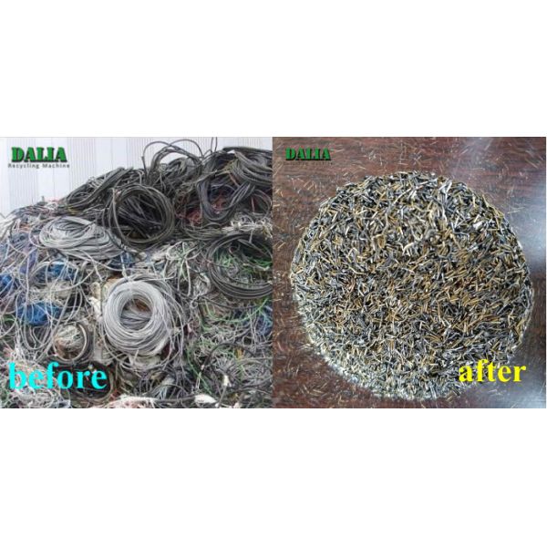 Dld-600 Copper Cable Granulator Machine Scrap Cable Crusher 500kg/H Capacity
