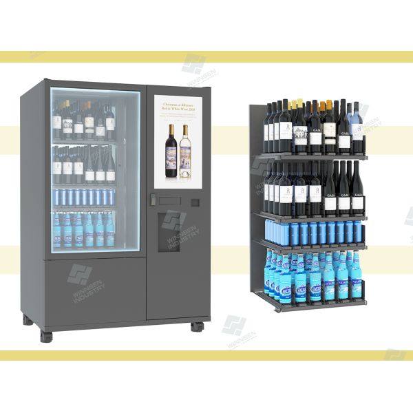 Conveyor Elevator Alcohol Vending Machine No Touch Purchase Security Camera