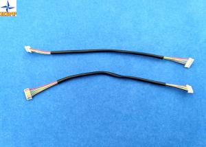 Cheap wire harnesses with 0.8mm pitch compatible SUR connectors IDC cables with hot shrink sleeve for sale