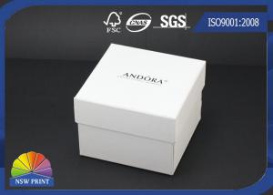 Cheap Custom Logo Printed Paper Jewelry Box / Jewellery Gift Boxes / White Jewelry Packaging Boxes for sale