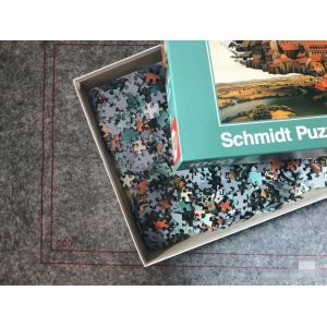 Cheap CMYK OEM Custom Printed Jigsaw Puzzles For Adults Children Colored 19.5x17cm for sale