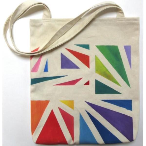 Custom silk screen printed Cotton material handle style blank natural cotton canvas bag without logo bagplastics bagease