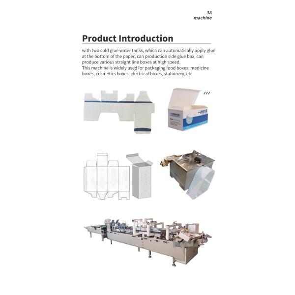 CQT**800BS Automatic Book Cover Folding and Gluing Machine for Box Folder Gluing
