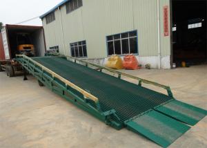 Cheap 10 Ton - 15 Ton Portable Steel Loading Dock Ramps With Solid Tyres for sale