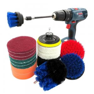 China 18 pc Drill Brush Attachment Set with 4 inch cloth Power Scrubber cleaning Brush on sale
