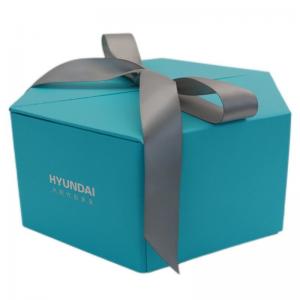 Cheap Custom Luxury Fancy Paper Gift Box With Ribbon Matt Lamination UV Coating for sale