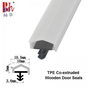 Cheap Co-Extruded TPE Wooden Door Seal Strips White Color Rubber Weather Seal Strip for sale
