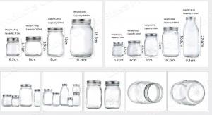 Cheap Customized Food Glass Jar Bottles For Beverages Fruit Vegetables Soda for sale